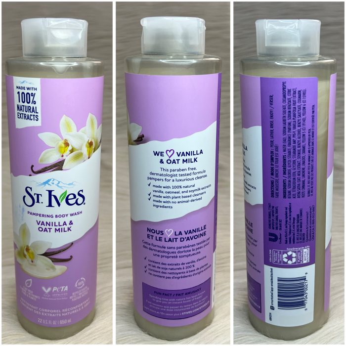 St. Ives Pampering Vanilla & Oat Milk Body Wash 650ml - Image 2