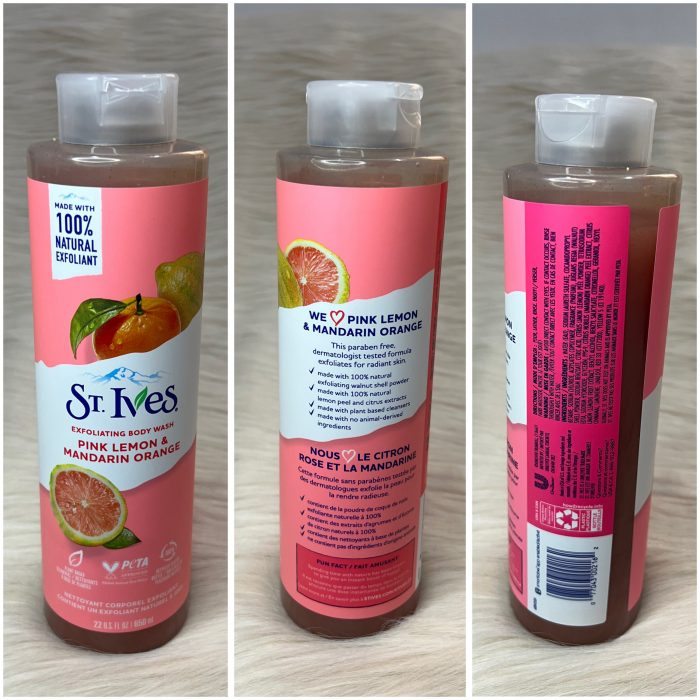 St. Ives Exfoliating Pink Lemon & Mandarin Orange Body Wash 650ml - Image 2