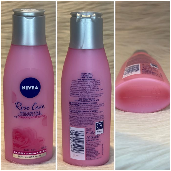 NIVEA MicellAIR 2 in 1 Rose Water Cleanser & Toner (200ml) - Image 5