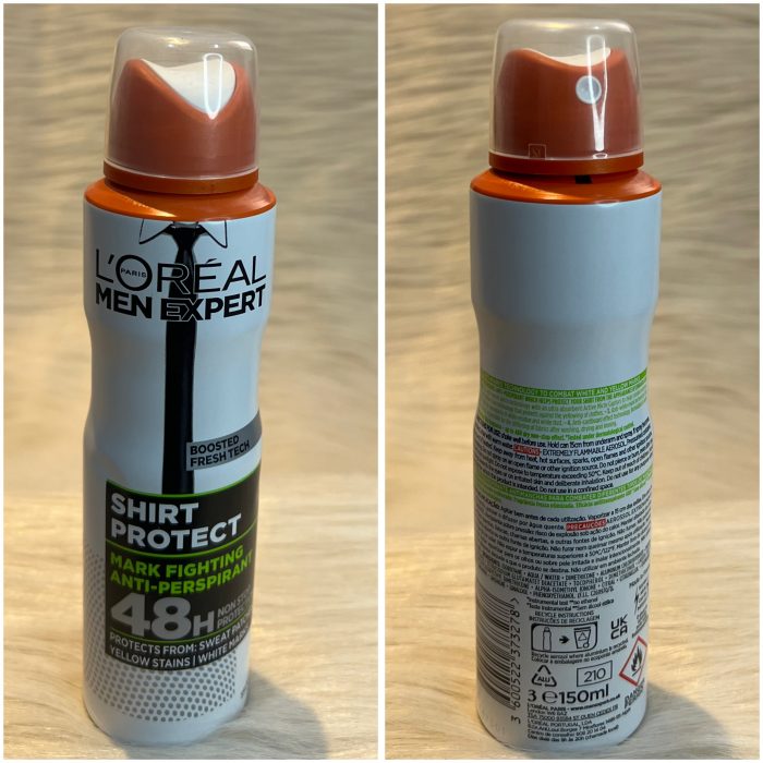 L'Oreal Paris Men Expert Shirt Protect Deodorant Spray 150ml - Image 2