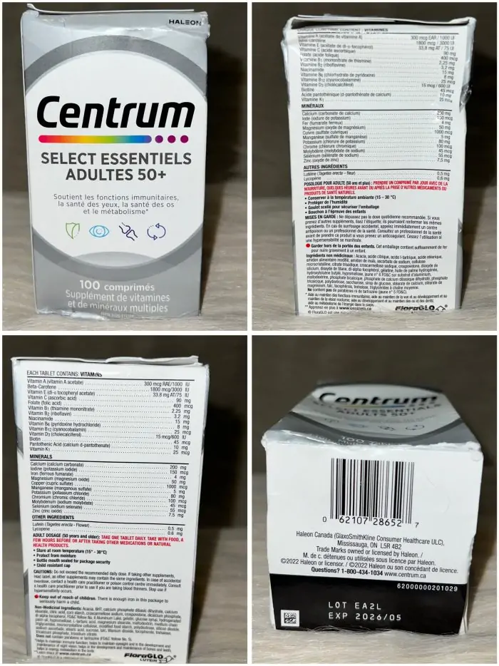 (Discounted Product ) Centrum Select Essentials 50+ Multivitamin | Complete Daily Nutritional Support | 100 Tablets - Image 5