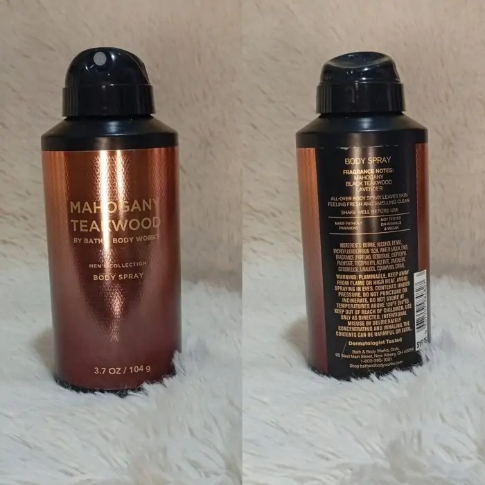 Bath & Body Works MAHOGANY TEAKWOOD Men's Body Spray 104g - Image 2