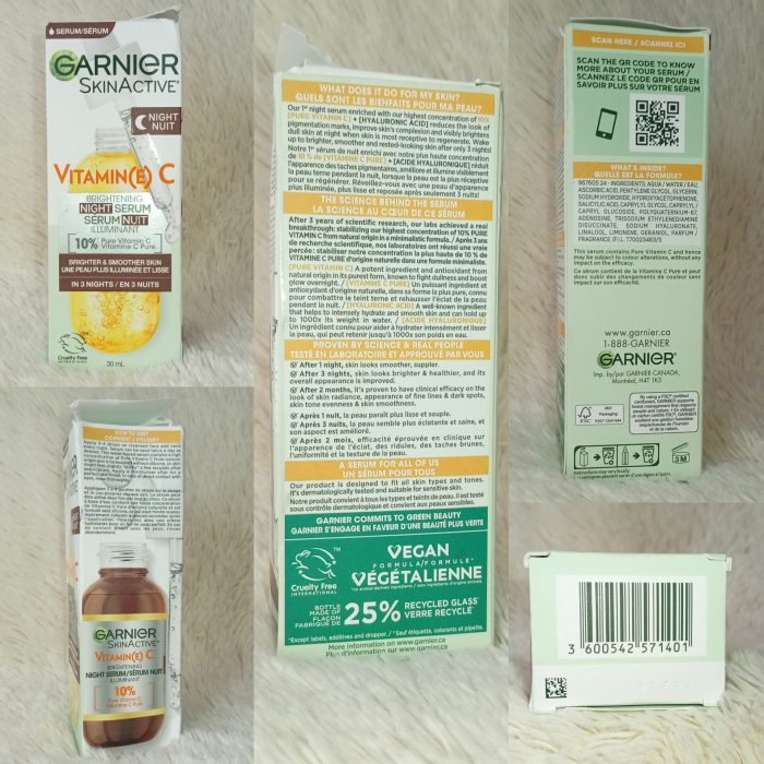 ( Discounted Product ) Garnier SkinActive Brightening Night Vitamin-C Serum 30ml - Image 5
