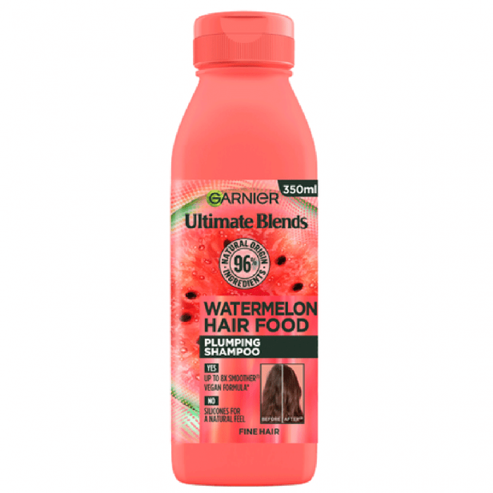 Garnier Ultimate Blends Water Melon Hair Food Plumping Shampoo 350ml