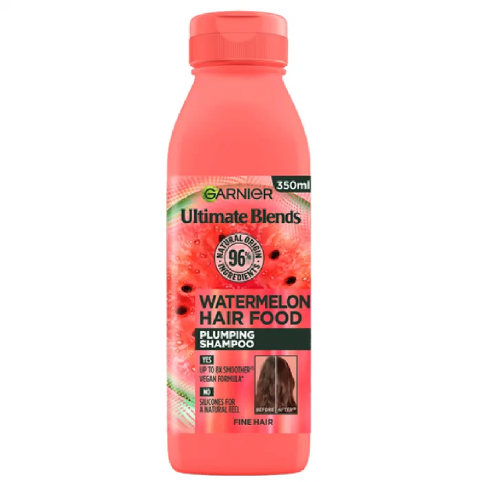 Garnier Ultimate Blends Water Melon Hair Food Plumping Shampoo 350ml
