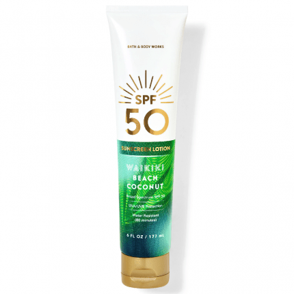 Bath & Body Works Waikiki Beach Coconut Sunscreen Lotion SPF 50, 177 ml
