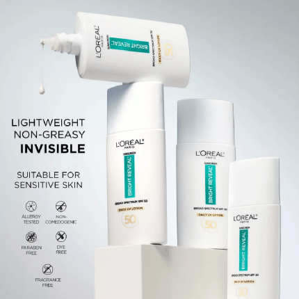 Loreal Paris Bright Reveal Broad Spectrum SPF 50 Daily UV Lotion 50ml