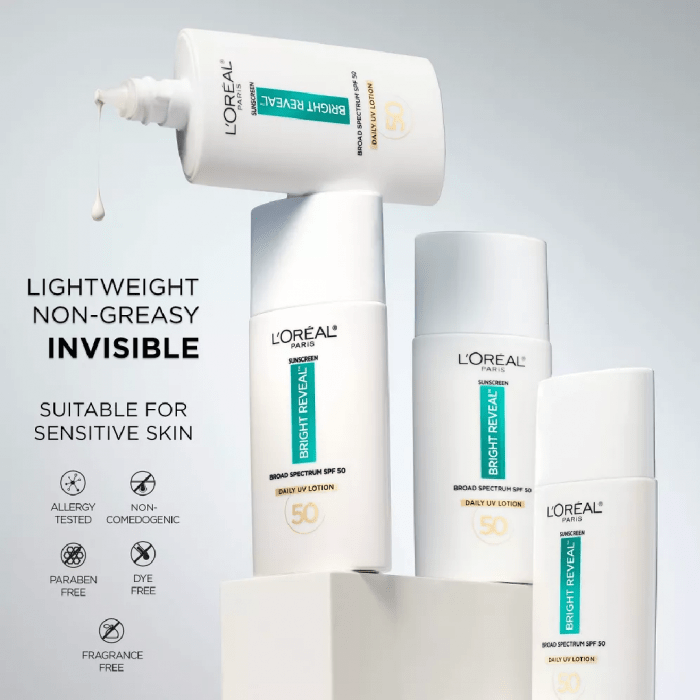 Loreal Paris Bright Reveal Broad Spectrum SPF 50 Daily UV Lotion 50ml