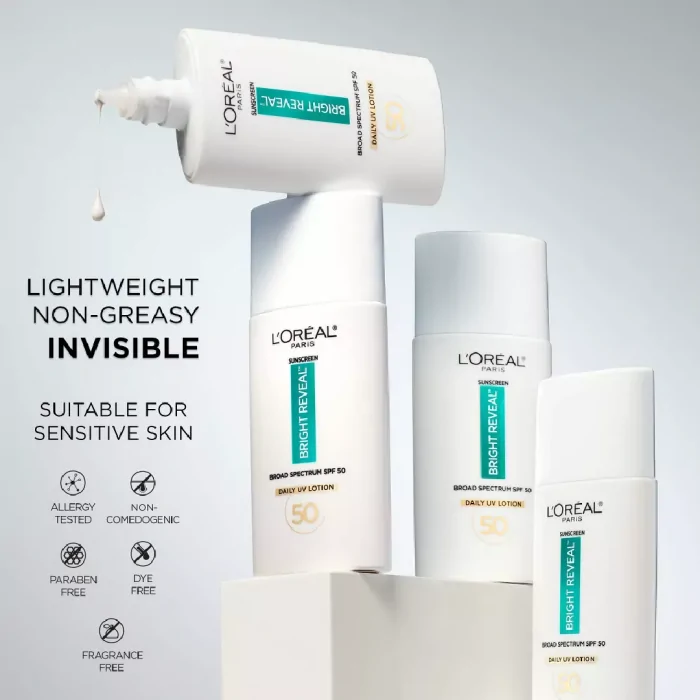 Loreal Paris Bright Reveal Broad Spectrum SPF 50 Daily UV Lotion 50ml