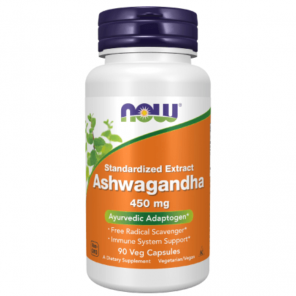 Now Foods Ashwagandha 450 mg 90 Veg Capsules