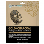 Mirabelle Cosmetics Korea Gold + Charcoal Facial Sheet Mask