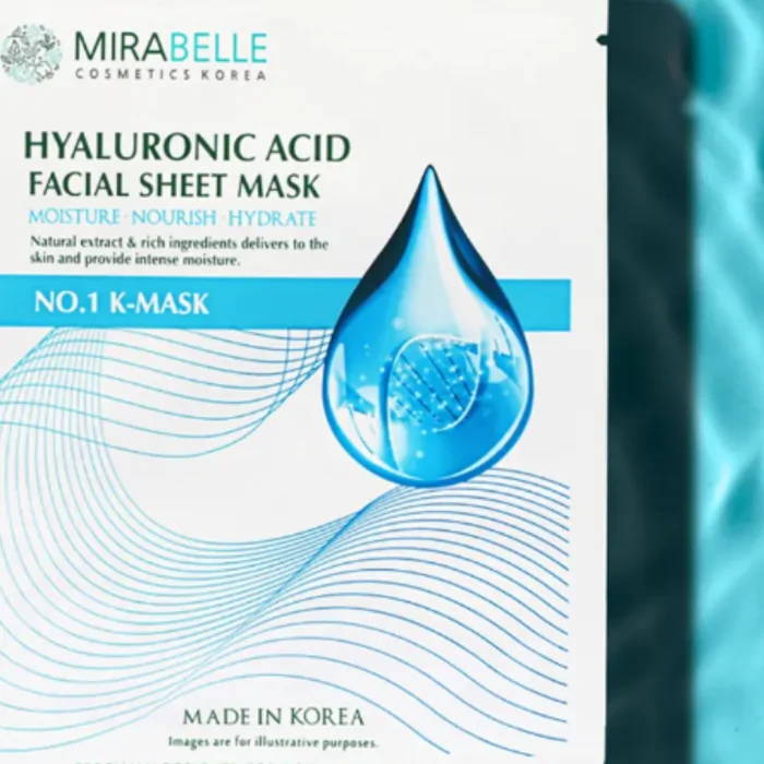 Mirabelle Cosmetics Korea Hyaluronic Acid Facial Sheet Mask post