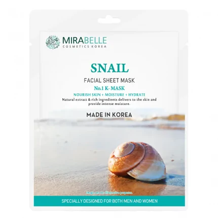 Mirabelle Cosmetics Korea Snail Facial Sheet Mask