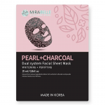 Mirabelle Cosmetics Korea Pearl + Charcoal Facial Sheet Mask