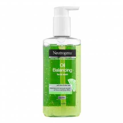 ( Discounted Product ) Neutrogena Oil Balancing Facial Wash With Lime And Aloe Vera 200ml ( Packaging May Vary )
