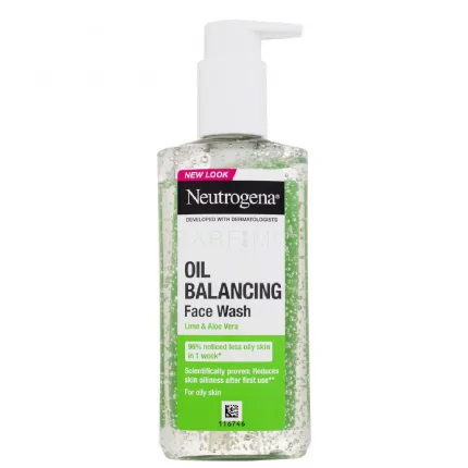Neutrogena Oil Balancing Facial Wash With Lime And Aloe Vera 200ml