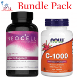 Bundle Pack ; Neocell Super Collagen + Vitamin C 360 Tablets & Now Foods Vitamin C-1000, 100 capsules
