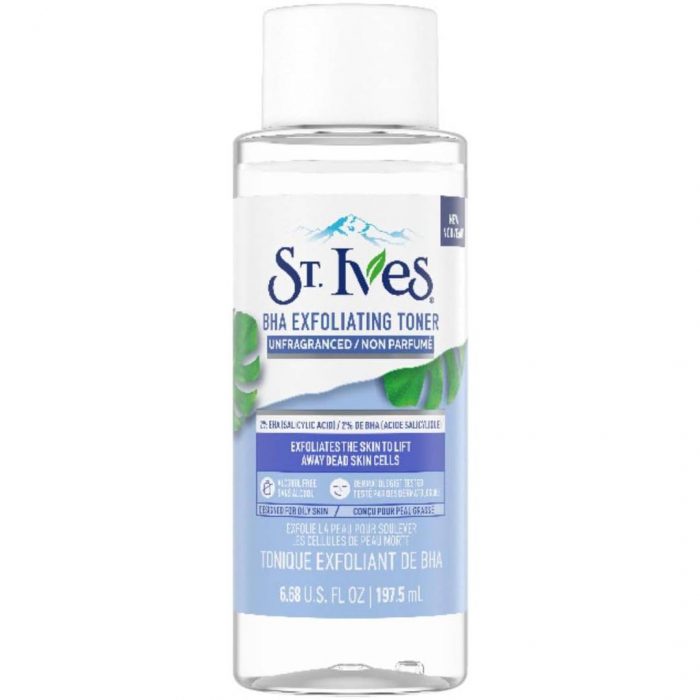 St. Ives Unfragranced BHA Exfoliating Facial Toner 197.5 ml