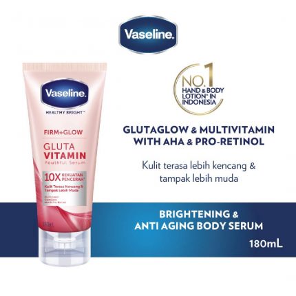 Vaseline Healthy Bright Firm Glow Gluta Vitamin Youthful Body Serum 180ml