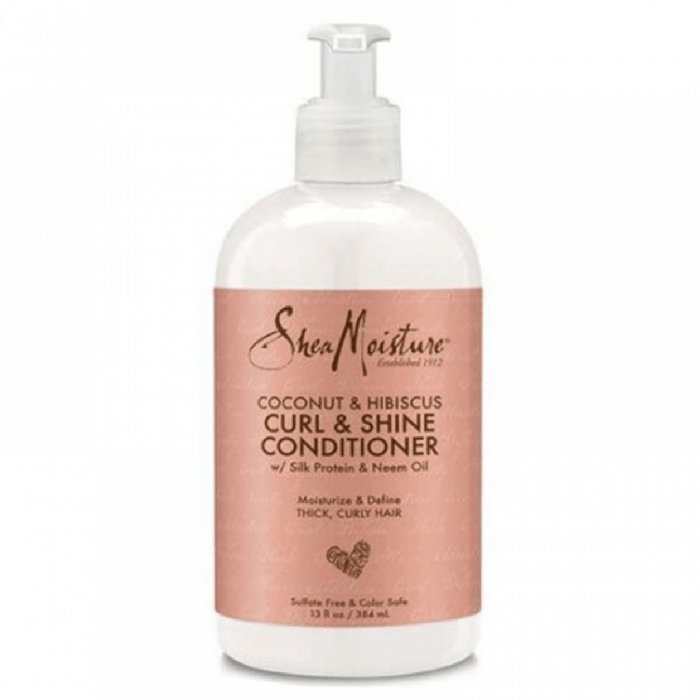 Shea Moisture Coconut & Hibiscus Curl & Shine COnditioner with Silk Protien & Neem Oil 384ml