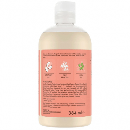 Shea Moisture Coconut & Hibiscus Curl & Shine Shampoo with Silk Protien & Neem Oil 384ml