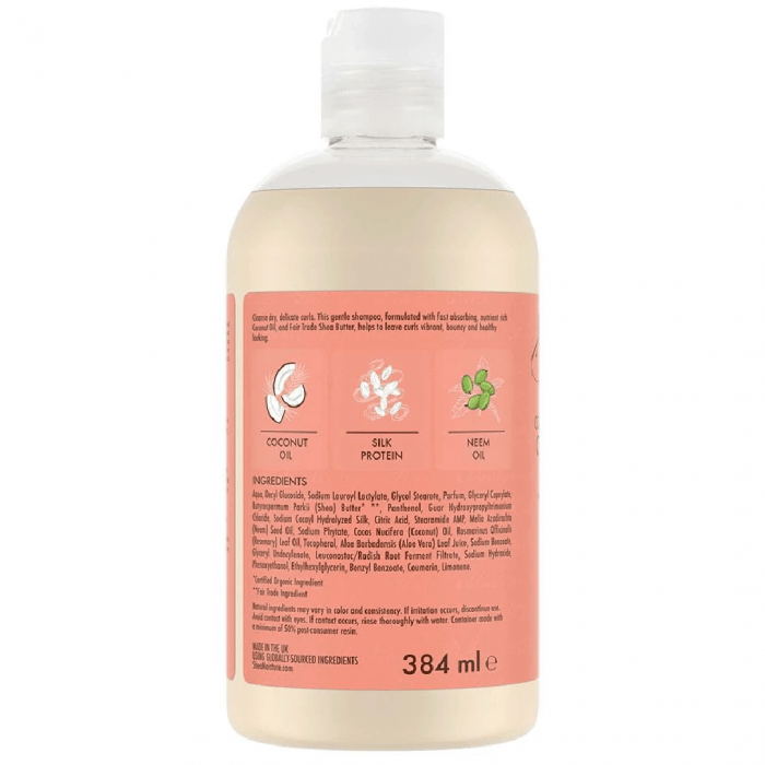 Shea Moisture Coconut & Hibiscus Curl & Shine Shampoo with Silk Protien & Neem Oil 384ml