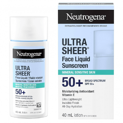 Neutrogena Ultra Sheer Face Liquid Mineral Sunscreen 40ml