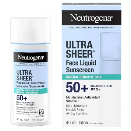 Neutrogena Ultra Sheer Face Liquid Mineral Sunscreen 40ml