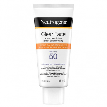 Neutrogena Clear Face Sunscreen Lotion SPF 50 88ml
