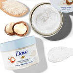 Dove Exfoliating Body Scrub – Crushed Macadamia & Rice Milk (225ml)