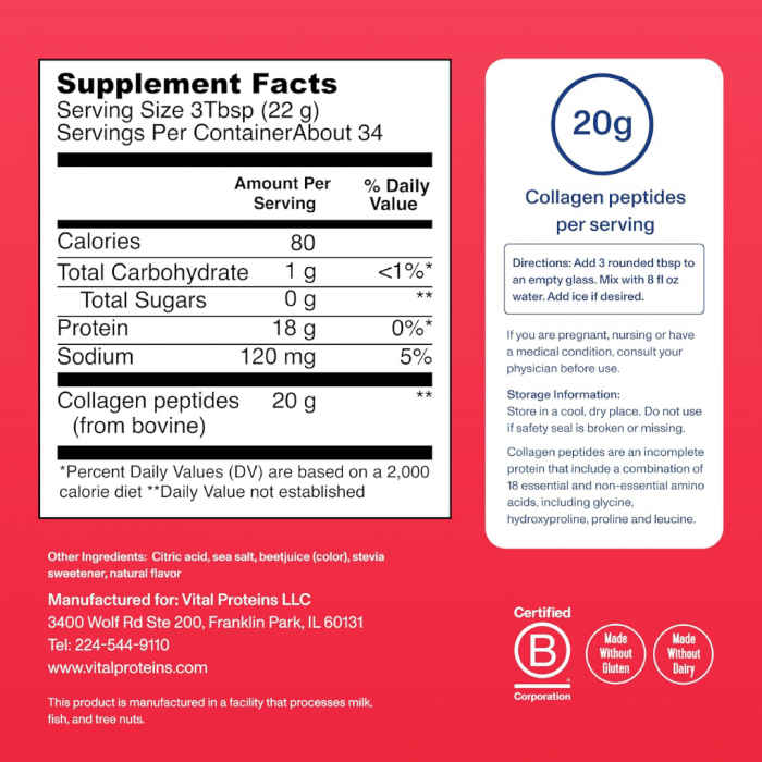 Vital Proteins Ice Pop Collagen Peptides 748g