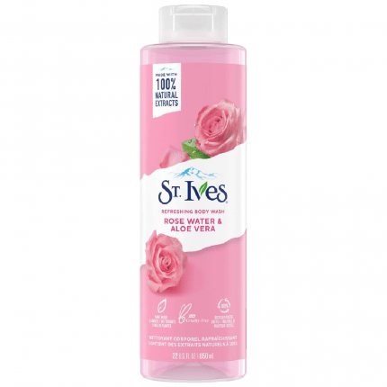 St. Ives Refreshing Rose Water & Aloe Vera Body Wash 650ml