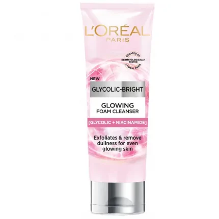 L'oreal Paris Glycolic Bright Glowing Foam Cleanser 100ml