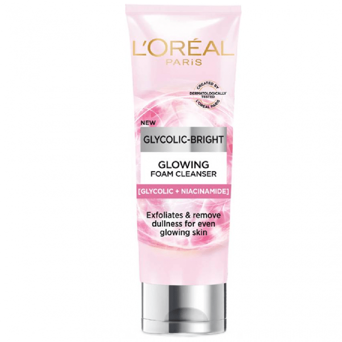 L'oreal Paris Glycolic Bright Glowing Foam Cleanser 100ml