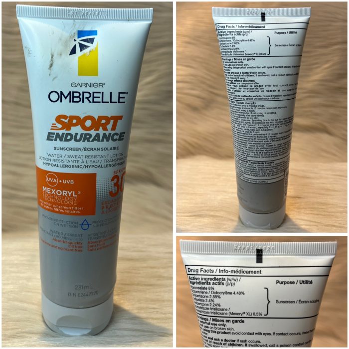 (Discounted Product )  Garnier Ombrelle Sport Endurance Sunscreen Lotion  SPF 30, 231ml - Image 3