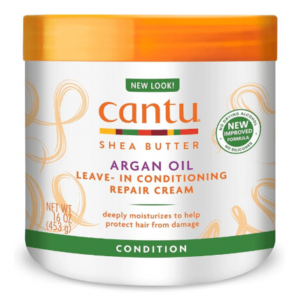 Cantu Argan Oil Leave-In Conditioning Repair Cream – 453gm