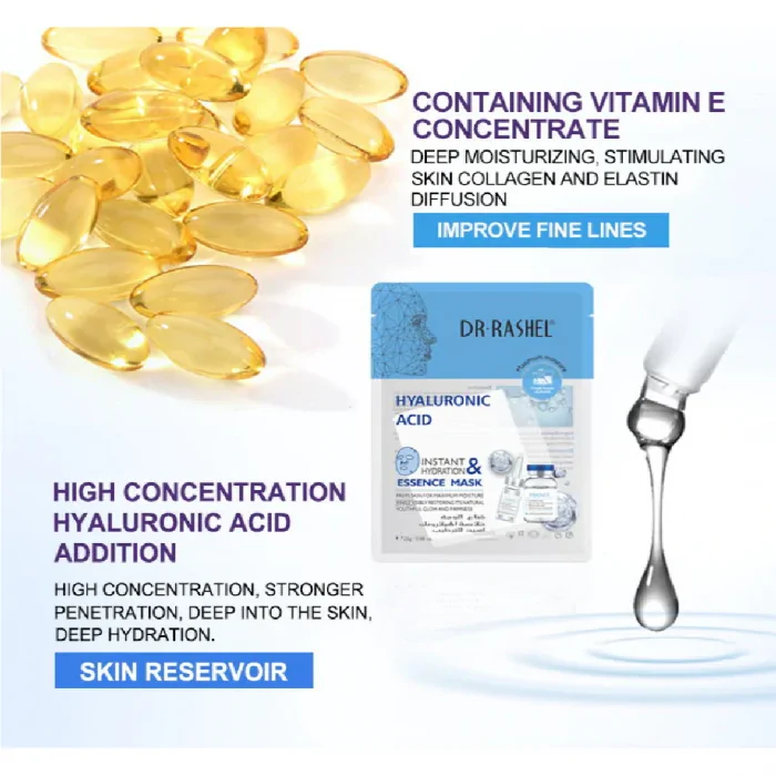 Dr. Rashel Hyaluronic Acid Instant Hydration & Essence Face  Mask - 25g - Image 3