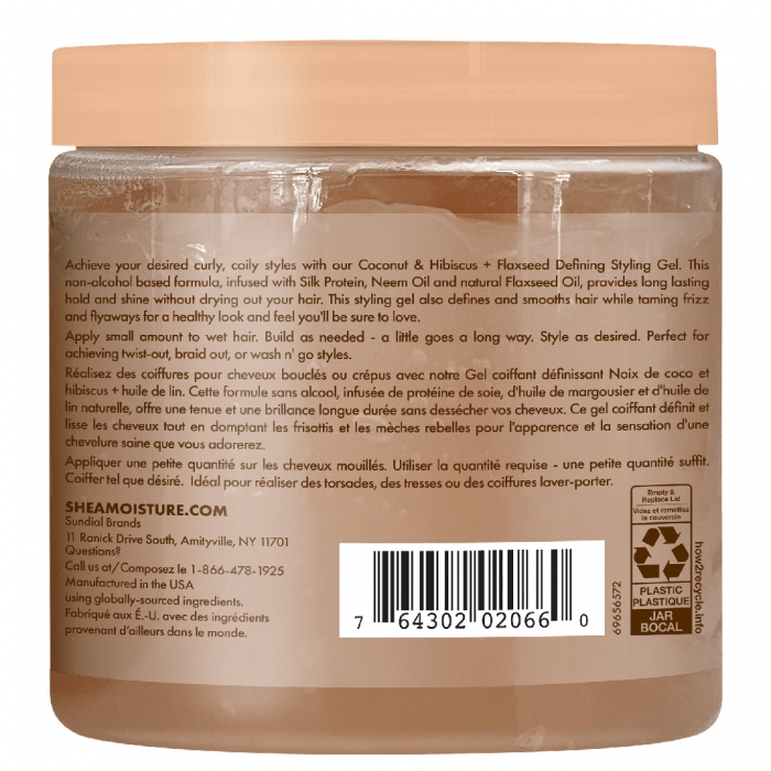 SheaMoisture Coconut & Hibiscus Defining Styling Gel - 425g