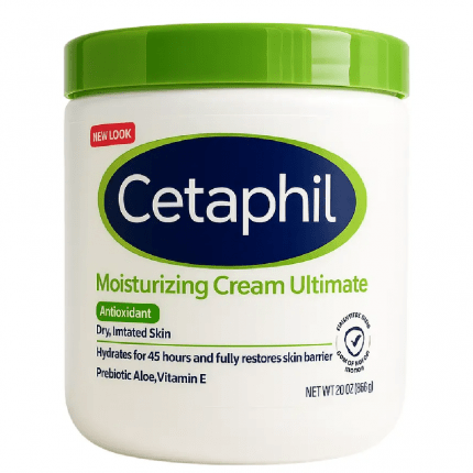 Cetaphil Moisturizing Cream Ultimate 2-pack with Prebiotic Aloe,Vitamin E for Dry, Irriated Skin