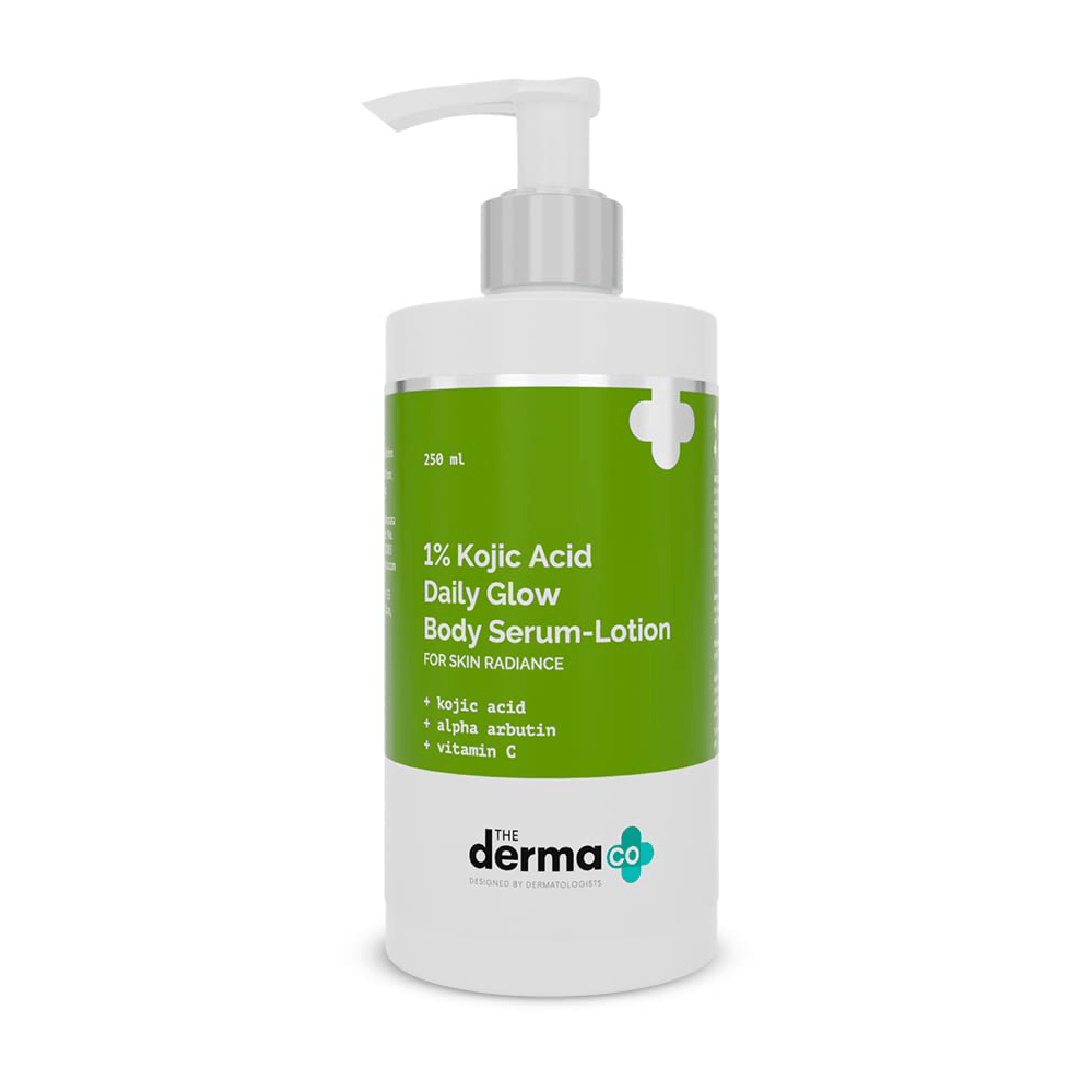 The Derma Co 1% Kojic Acid Daily Glow Body Serum Lotion 250 ml The Derma Co 1% Kojic Acid Daily Glow Body Serum Lotion 250 ml