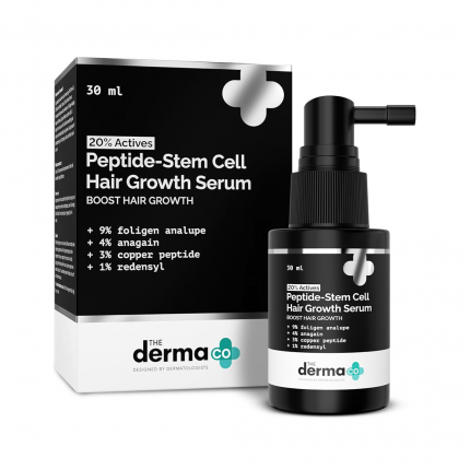 The Derma Co 20% Actives Peptide Stem Cell Hair Growth Serum-30 ml