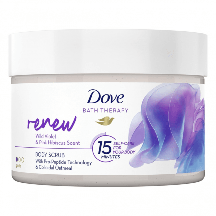 Dove Renew with Violet and Pink Hibiscus Scent Body Scrub 295 ml