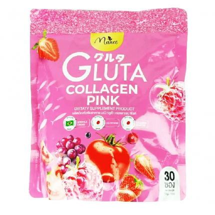 Manee Gluta Collagen Pink Dietary Supplement - 30 Pcs