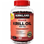 Kirkland Signature Krill Oil 500mg, 180 Softgels