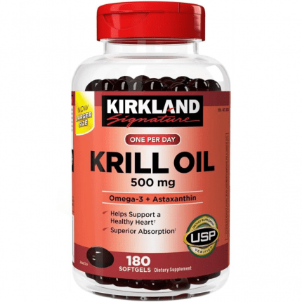 Kirkland Signature Krill Oil 500mg, 180 Softgels