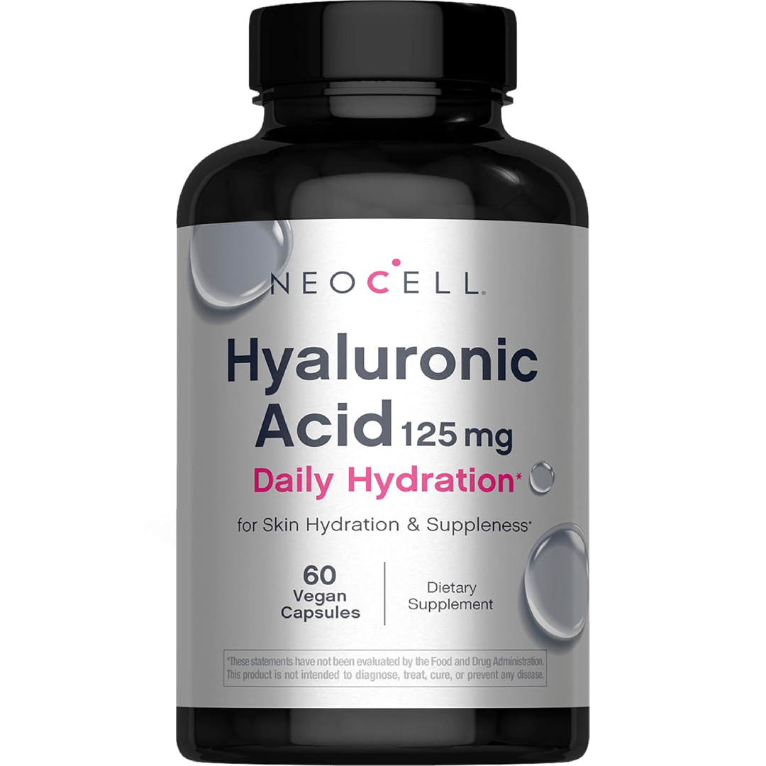 NeoCell Hyaluronic Acid, Daily Hydration for Skin Hydration & Suppleness, 120mg, 60 Capsules (Package May Vary) NeoCell Hyaluronic Acid, Daily Hydration for Skin Hydration & Suppleness, 120mg, 60 Capsules (Package May Vary)