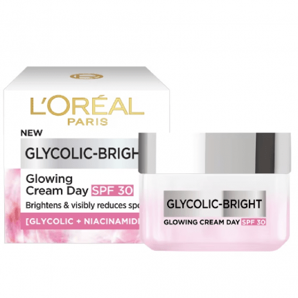 L’Oréal Paris Glycolic Bright Glowing Day Cream with SPF 30, 50ml