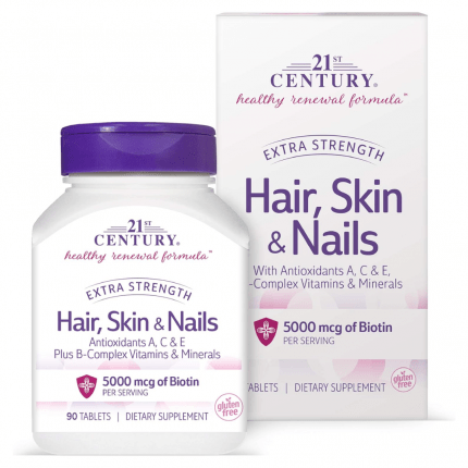21st Century Extra Strength Hair, Skin & Nails Supplement, 90 Tablets