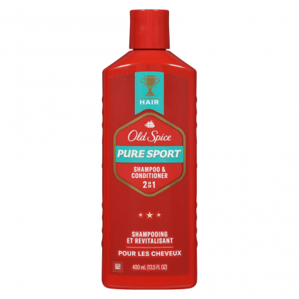 Old Spice Pure Sport 2in1 Shampoo and Conditioner for Men, 400ml