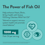 Swisse Wild Fish Oil Omega 3 Supplements for Women and Men 1000 mg, 400 Softgels